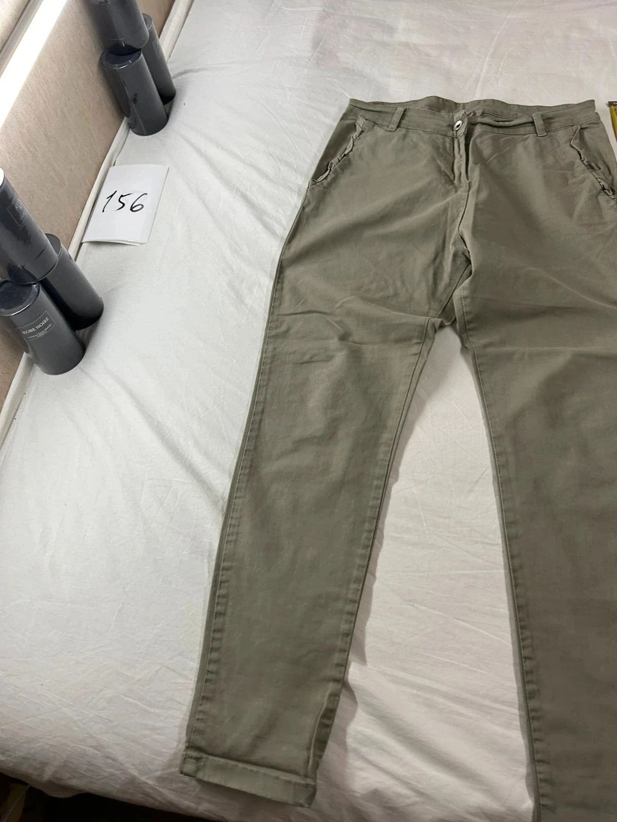 Beige kaki vintage pinokkio broek – photo 3
